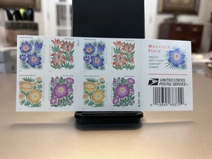 Nuevo Libro de 20 Estampillas Forever USPS Serie MOUNTAIN FLORA 2021 - COMO NUEVAS EN BUEN ESTADO $14,60 - Imagen 1 de 3