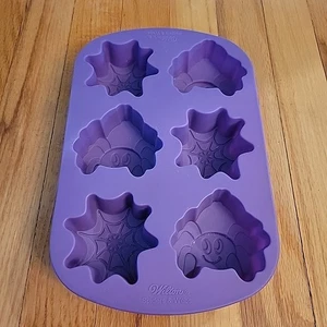 Molde de gelatina para pastel de Halloween Wilton mini arañas y telarañas de silicona - Imagen 1 de 5