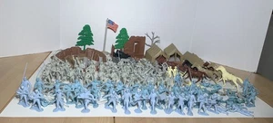 Vintage Original MARX GIANT BLUE & GRAY CIVIL WAR PLAY SET - Picture 1 of 15