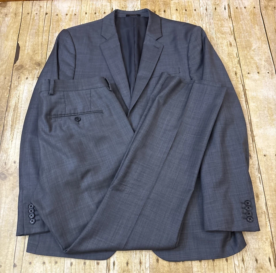 Express Photographer Suit Fitted Light Gray 38S 33W 29I - Image 1 of 4