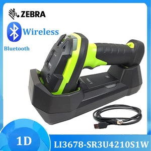 Zebra LI3678-SR3U4210S1W Bluetooth Cordless USB 1D Barcode Scanner with Cradle - Bild 1 von 14
