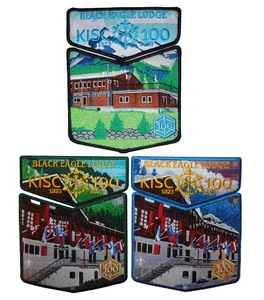Black Eagle Lodge 482 2023 KISC 100th Anniv OA Patch Set - Transatlantic Council - Picture 1 of 1