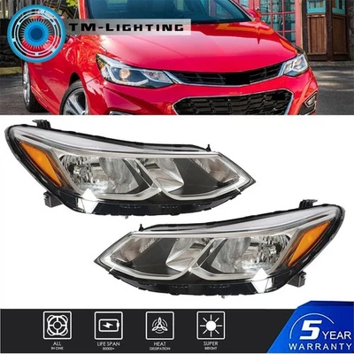 Par de faros para Chevrolet Cruze 2016 2017 2018 2019 sedán izquierda+derecha Foto 1 de 4