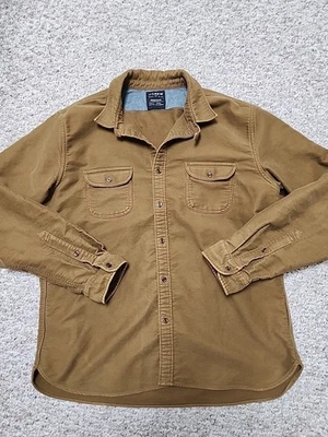 J CREW Men's Brown Cotton Button Down Work Shirt XL Heavy F4558 - Image 1 of 4
