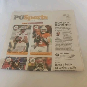 2025 March 2, Pittsburgh Post Gazette Sports Newspaper, Steelers & Penguins News - Imagen 1 de 3