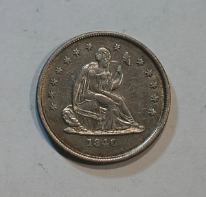 1840-O Cuarto Libertad Sentada SIN Cortinas Tipo 1 ¡¡¡Alto Grado!!!! - Imagen 1 de 6