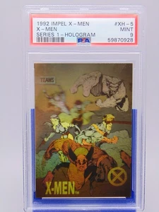1992 Impel Marvel X-Men Team Art Hologram Card Series 1 #XH-5 PSA Graded MINT 9 - Bild 1 von 4
