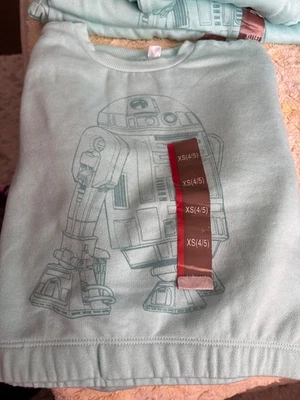 女孩星球大战运动套装全新带标签,尺寸 4/5 — 第 1/4 张图片