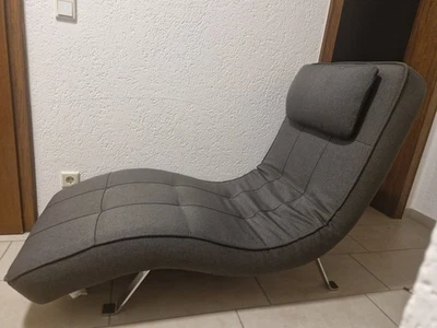 Designer Liege für Ihren Wohnraum - Dunkelgrau, verstellbar & abnehmbares Kissen - Bild 1 von 4