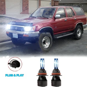 For Toyota 4Runner 1992-1995 6000K White 2X LED Headlight High/Lo Beam Bulbs Kit - Picture 1 of 15