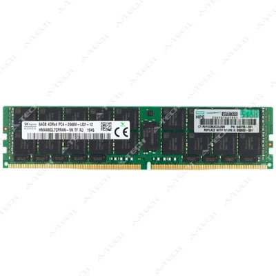 Hynix 64GB DDR4 2666 MHz PC4-21300 ECC LRDIMM Server Memory RAM HMAA8GL7CPR4N-VK - Image 1 of 2