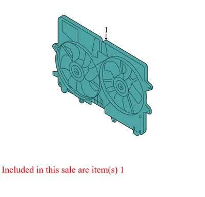 2005-2006 Mazda Tribute Engine Cooling Fan Assembly Used 5L848C607CB OEM - Изображение 1 из 4