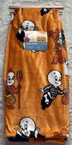 Casper der freundliche Geist & Wendy Decke Überwurf 50x70" Halloween Kostüme NEU - Bild 1 von 17