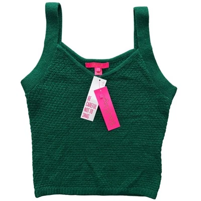 Lilly Pulitzer XS Sweater Tank Top Evergreen Knit Brand New Kildaire - Image 1 of 4