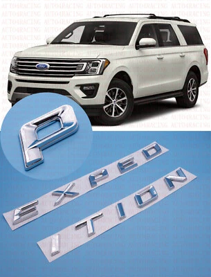 Capó delantero cromado EXPEDITION letras emblema adecuado para Ford EXPEDITION 2018-2022 Foto 1 de 4