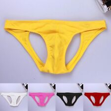 Mens Briefs Underwear Jockstrap Lingerie Low Waist Male Sissy Breathable