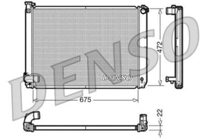 Denso Engine Cooling Radiator Aluminium & Plastic Frame Fits LEXUS DRM51005 - Picture 1 of 5