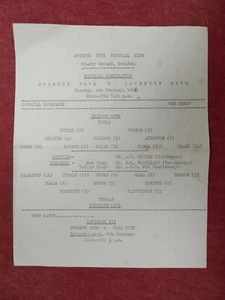 SWINDON TOWN v COVENTRY CITY | 1965/1966 | RESERVES | 4 JAN 1966 | UK FREEPOST - Picture 1 of 2