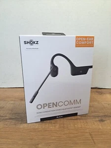 Shokz OpenComm Bluetooth Bone Conduction Headphones Black - Photo 1 sur 9