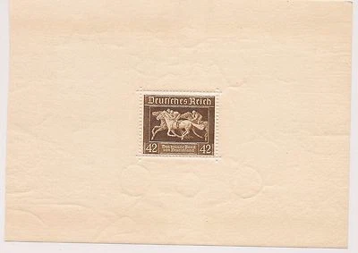 WW2/ WWII German Mini Stamp Sheet with Watermark MNH - Image 1 of 4