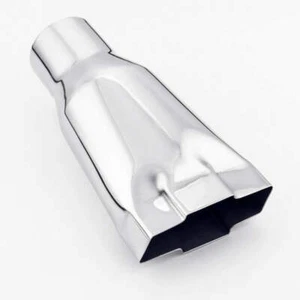 Corbata Chevy de entrada pulida de 2,5" aspecto soldadura 304 punta de escape de acero inoxidable - Imagen 1 de 5