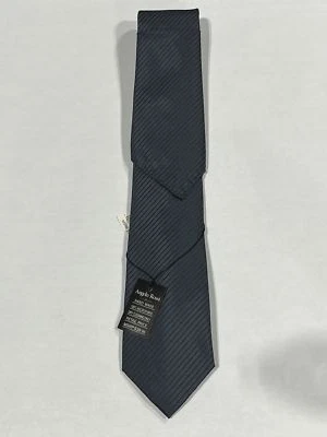 Corbata para Hombres Angelo Rossi Patrón Rayas Negras con Cuadrado de Bolsillo a Juego NUEVA Foto 1 de 4