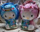 Plush Hello Kitty Hello Kitty Okinawa Limited 2 Shisa Stuffed Toys, A Set Vintag