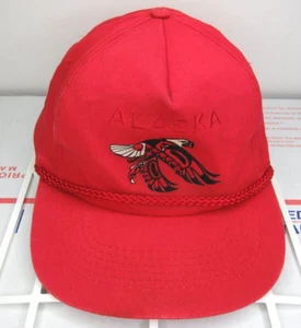 Vintage Headliners Alaska Eagle Bird Hawk Hat Cap Rope Snap Back One Size - Picture 1 of 6