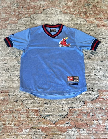 Vintage Albert Pujols #5 St. Louis Cardinals Cooperstown  Blue Jersey Sz Medium Cover