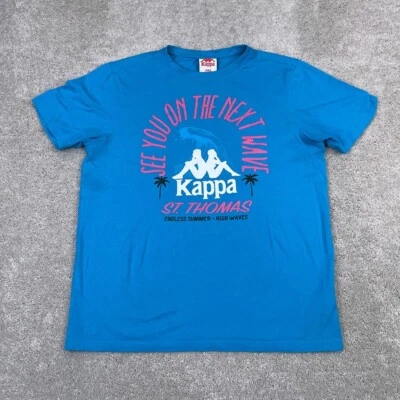 Camisa Kappa Para Hombre Grande Azul Surf Nos vemos en la Próxima Ola St Thomas Beach Foto 1 de 4