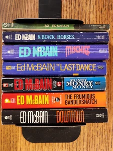 7 VTG Ed McBain PBs: 87th Precinct (6) Ax/8 Blk Horses/Mischief + Downtown - Picture 1 of 15