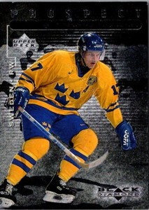1998 Upper Deck Black Diamond Mathias Tjarnqvist #113 Sweden Hockey Card