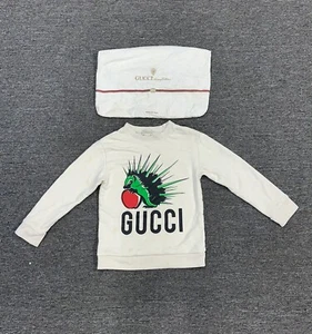 Rare 2019 Gucci Kids Long Sleeve Sweatshirt with Hedgehog Print ~ Size 10 ~ READ - Picture 1 of 22
