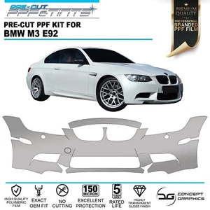 Película protectora de pintura parachoques delantero PPF protector de astillas de piedra para BMW M3 E92 - Imagen 1 de 3
