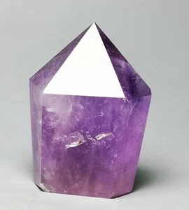 Natural Amethyst Quartz Crystal Single-End Terminated Wand Point Healing - Picture 1 of 12