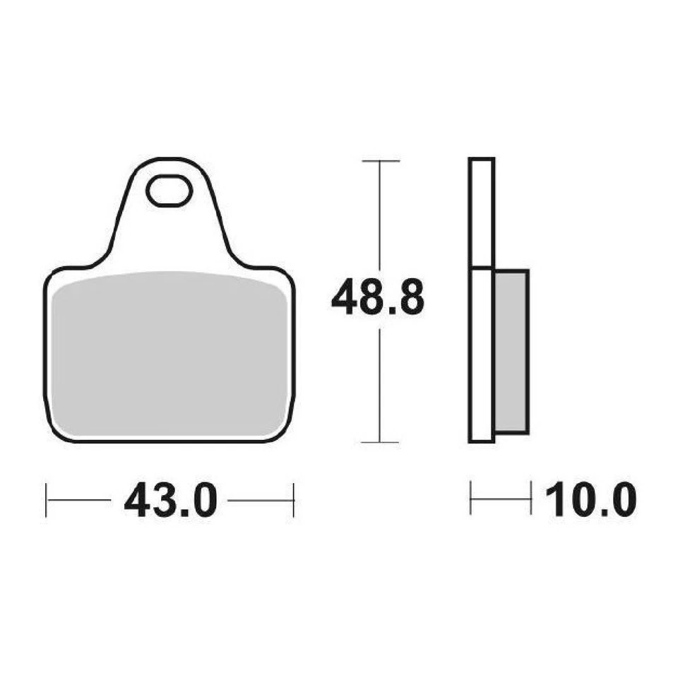 SBS 805DS Set 4 Pastiglie Freno Racing anteriori BREMBO P4.34 X99.C4.60/61 4pz - Immagine 1 di 1