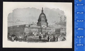 The National Capitol, Washington, DC - 1878 Engraving - Picture 1 of 1