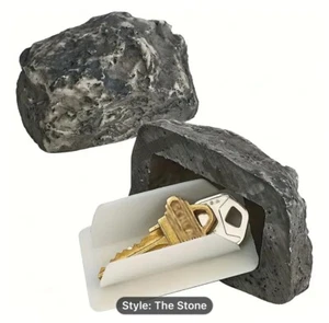 Fake Rock Key Hider, Safe for Outdoor Garden or Yard, Simulation small stone - Picture 1 of 5
