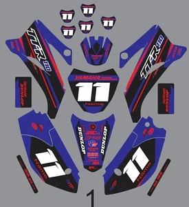 Kit gráfico para Yamaha TTR110 TTR 110 2008-2020 calcomanías gráficos cromados - Imagen 1 de 1