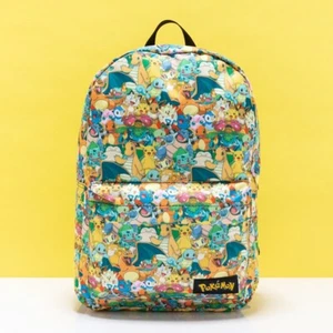 Official Pokemon Characters All Over Print Backpack - Picture 1 of 4