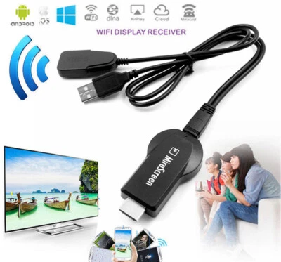 WiFi HDMI Adapter for iPad iPhone iOS Xiaomi Huawei LG Sony Android Phone to TV - Image 1 of 4