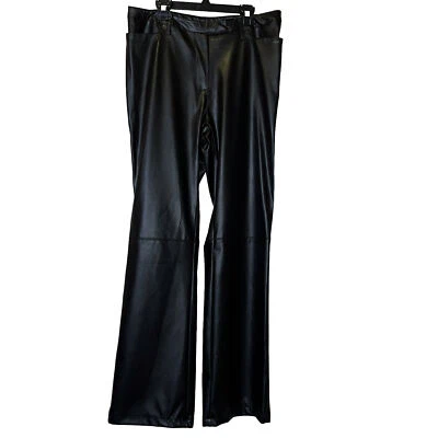 Pantalones de Colección Kathy Ireland PVC Imitación Cuero Para Mujer Talla 10m Midise Años 90 Y2K Juegos con disfraces Foto 1 de 4