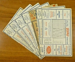 Lote de 7 programas de béisbol de los senadores de Washington de los años 40 - Imagen 1 de 4