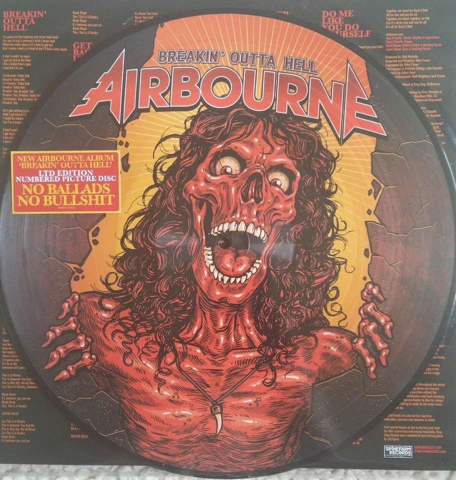 Airborne - Breakin outta hell Limited Picture Vinyl LP 2000 worldwide NEW - Bild 1 von 4