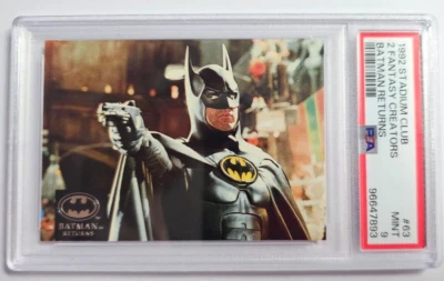 1992 Stadium Club Batman Returns #63 2 Creators Card Graded PSA 9 Mint Pop 8 - Image 1 of 2