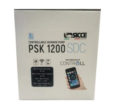 SICCE NEEDLEWHEEL PROTEIN SKIMMER CONTROLLABLE WATER PUMP PSK 1200 SDC  SIC780 - Image 1 of 4