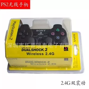 1 Stück Original-Zubehör-Hersteller - Wireless Controller für Playstation 2 PS2 - Schwarz - Bild 1 von 3