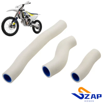 Kit de mangueras de radiador ZAP blancas para KTM HUSQVARNA 250 300 2019-2022 Foto 1 de 4