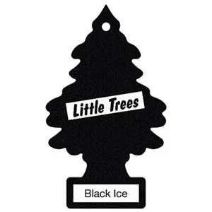 LITTLE TREES Auto Lufterfrischer | Papierbaum zum Aufhängen für Haus oder Auto | Black Ice - Bild 1 von 7