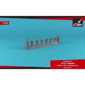 1/144 ARMORY AR AW14315 CH-47 Chinook wheels w/ weighted tires - Picture 1 of 1